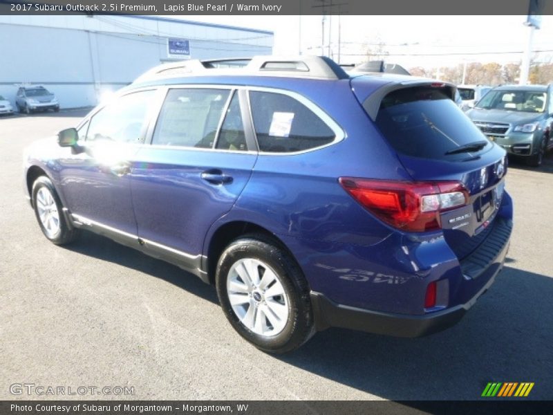 Lapis Blue Pearl / Warm Ivory 2017 Subaru Outback 2.5i Premium