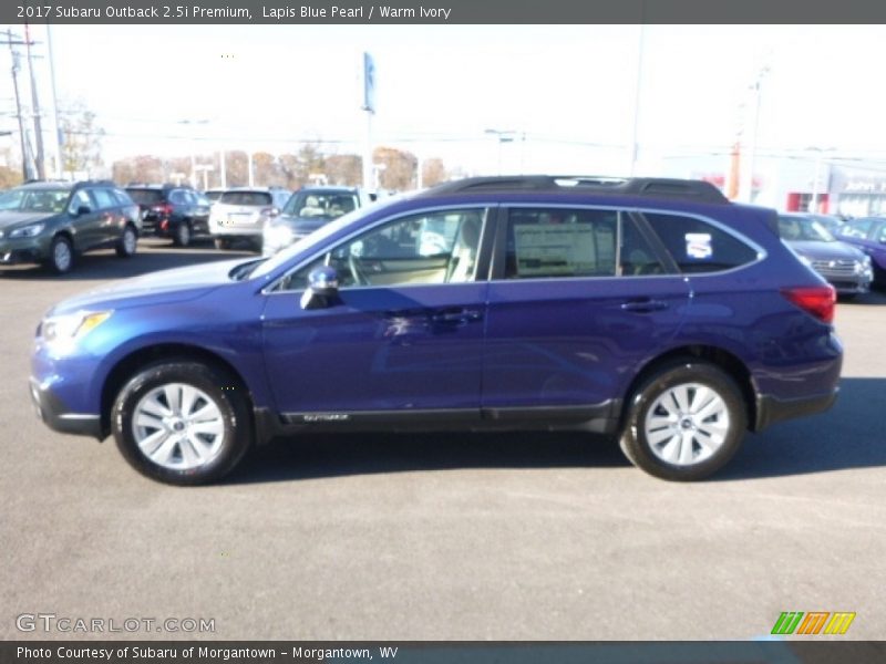 Lapis Blue Pearl / Warm Ivory 2017 Subaru Outback 2.5i Premium