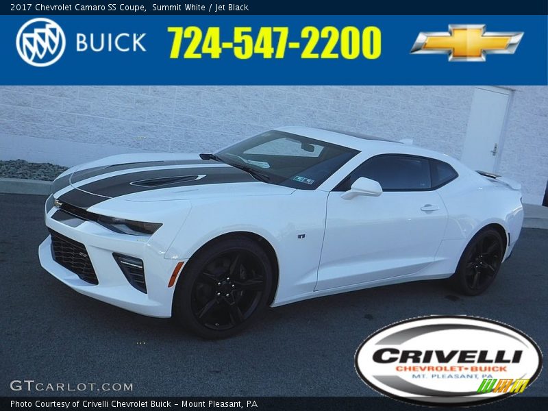 Summit White / Jet Black 2017 Chevrolet Camaro SS Coupe