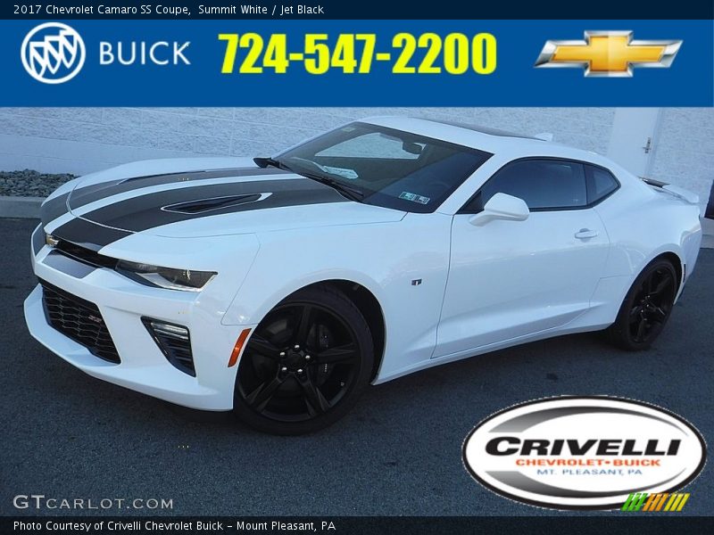 Summit White / Jet Black 2017 Chevrolet Camaro SS Coupe