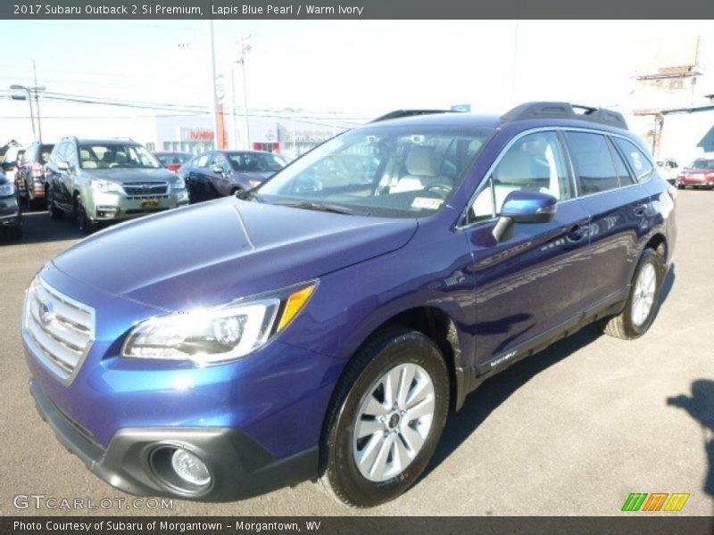 Lapis Blue Pearl / Warm Ivory 2017 Subaru Outback 2.5i Premium