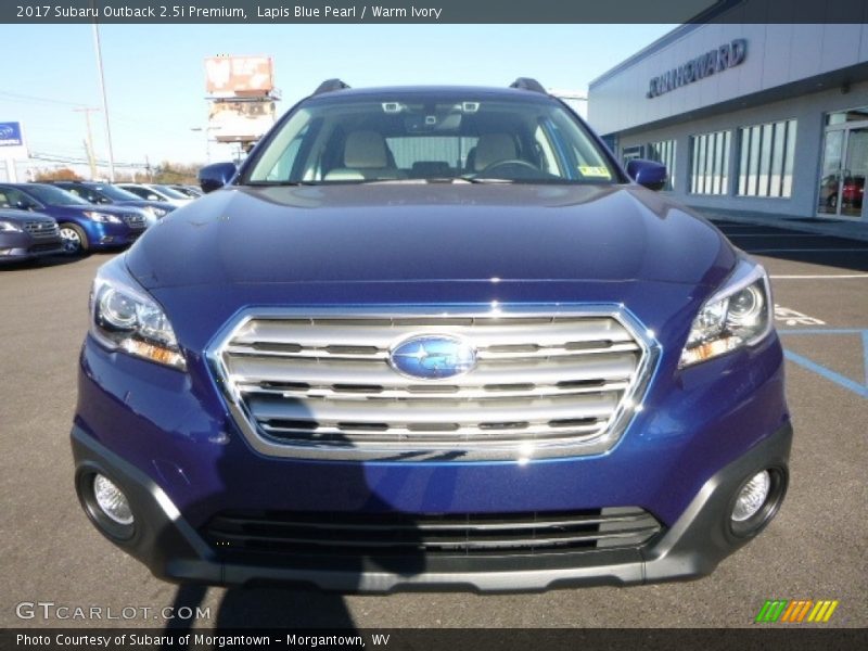 Lapis Blue Pearl / Warm Ivory 2017 Subaru Outback 2.5i Premium
