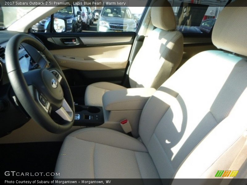 Lapis Blue Pearl / Warm Ivory 2017 Subaru Outback 2.5i Premium