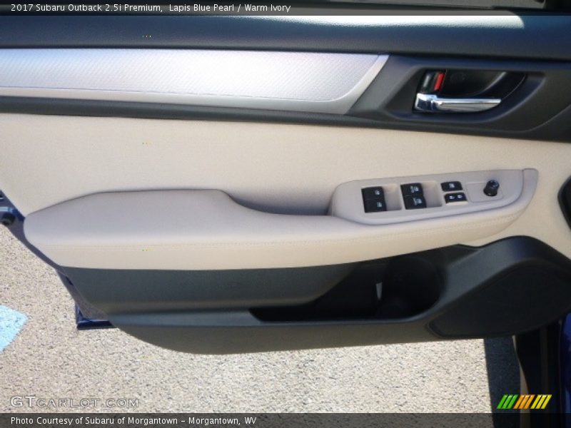 Lapis Blue Pearl / Warm Ivory 2017 Subaru Outback 2.5i Premium