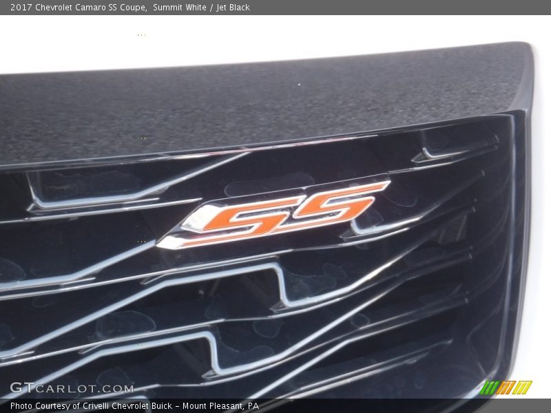 Summit White / Jet Black 2017 Chevrolet Camaro SS Coupe