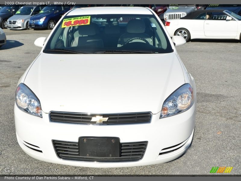 White / Gray 2009 Chevrolet Impala LT