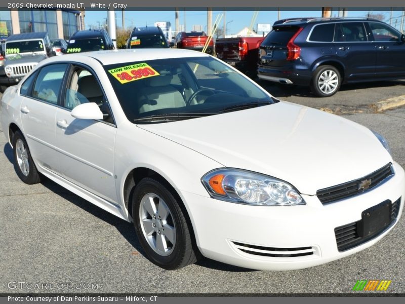 White / Gray 2009 Chevrolet Impala LT