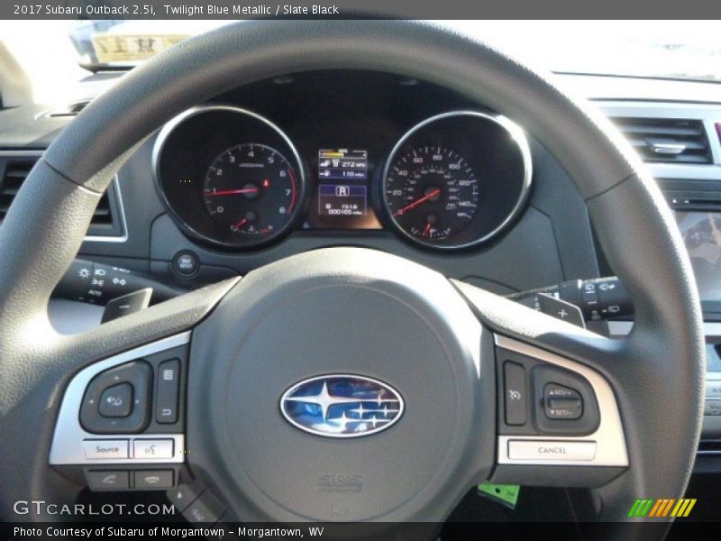 Twilight Blue Metallic / Slate Black 2017 Subaru Outback 2.5i