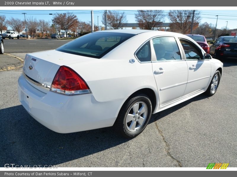 White / Gray 2009 Chevrolet Impala LT