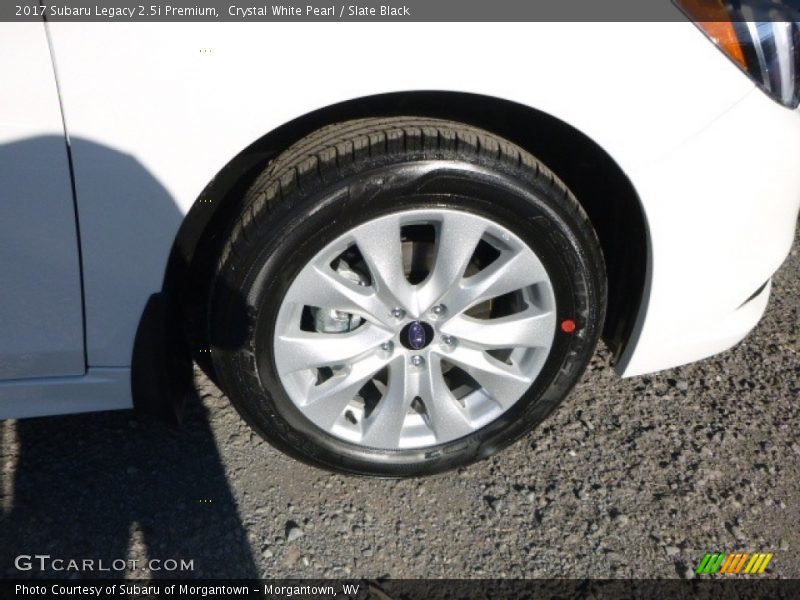 Crystal White Pearl / Slate Black 2017 Subaru Legacy 2.5i Premium