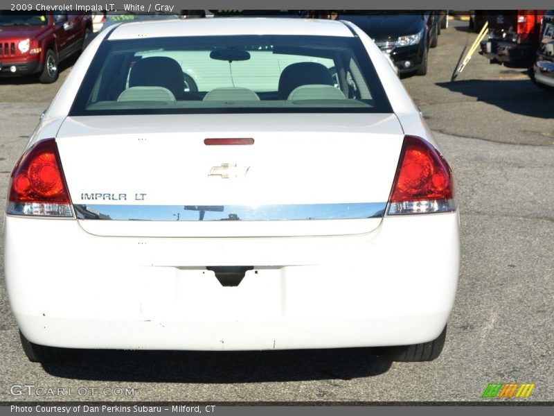 White / Gray 2009 Chevrolet Impala LT