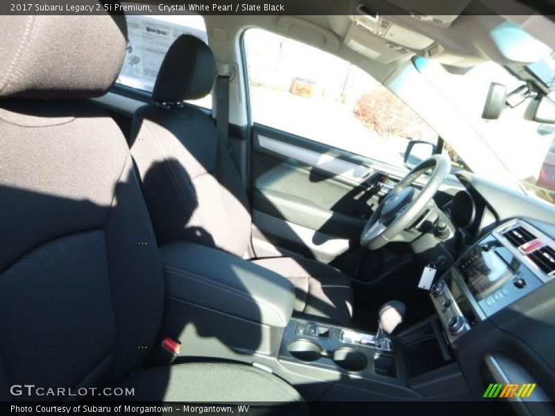 Crystal White Pearl / Slate Black 2017 Subaru Legacy 2.5i Premium