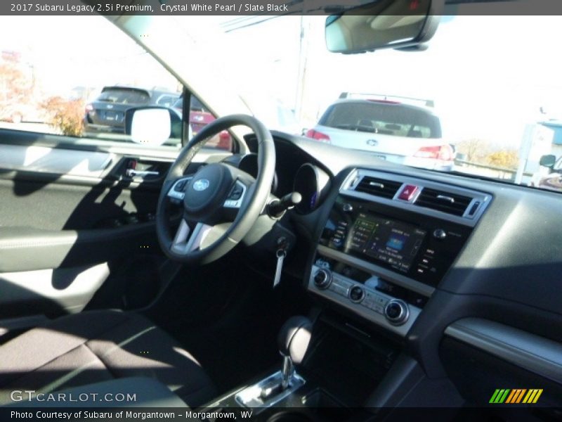 Crystal White Pearl / Slate Black 2017 Subaru Legacy 2.5i Premium