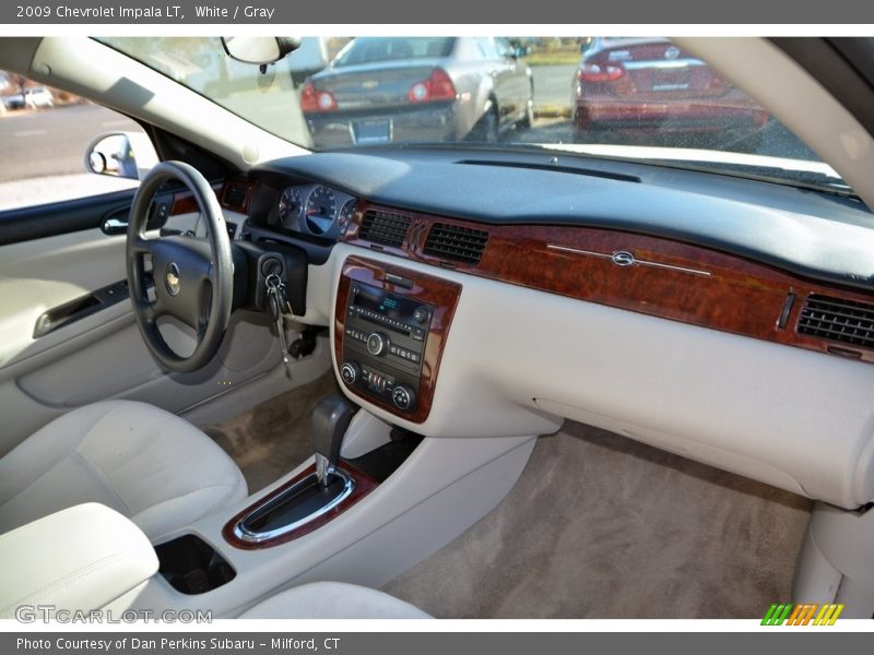 White / Gray 2009 Chevrolet Impala LT