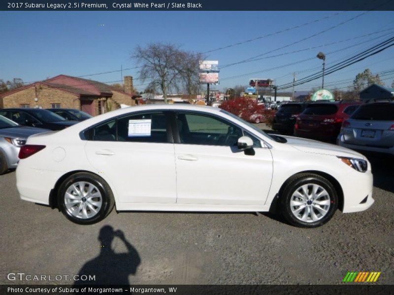 Crystal White Pearl / Slate Black 2017 Subaru Legacy 2.5i Premium