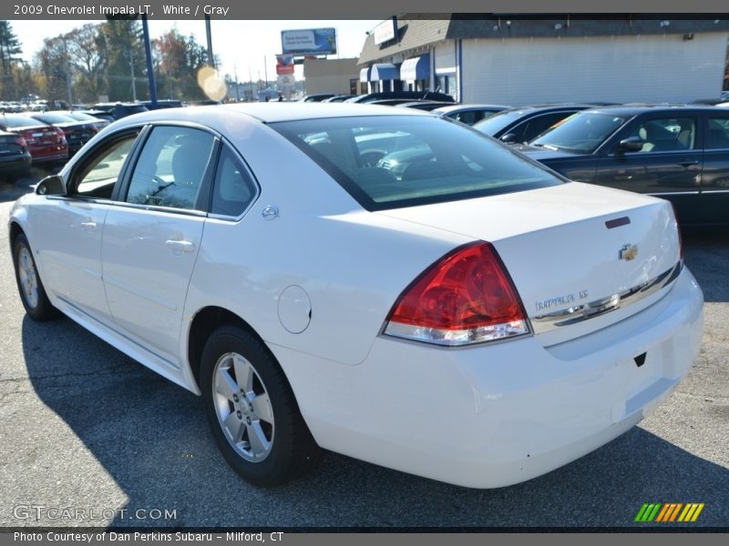 White / Gray 2009 Chevrolet Impala LT
