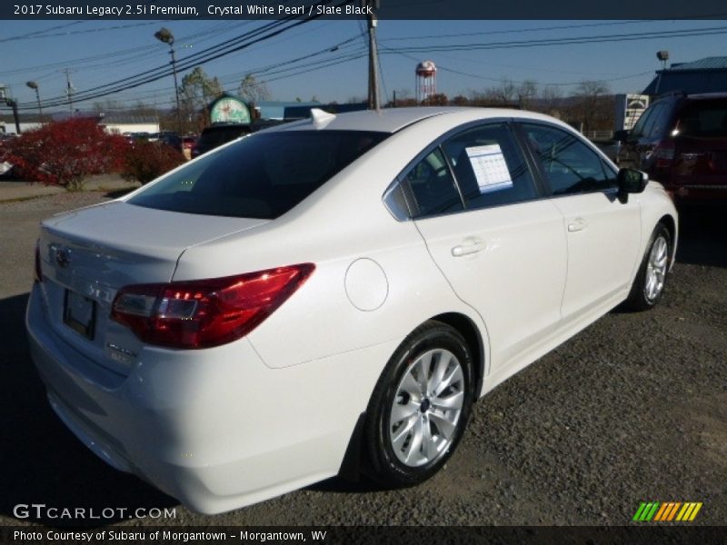 Crystal White Pearl / Slate Black 2017 Subaru Legacy 2.5i Premium