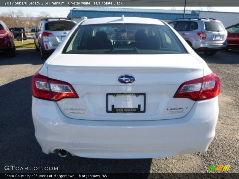 Crystal White Pearl / Slate Black 2017 Subaru Legacy 2.5i Premium