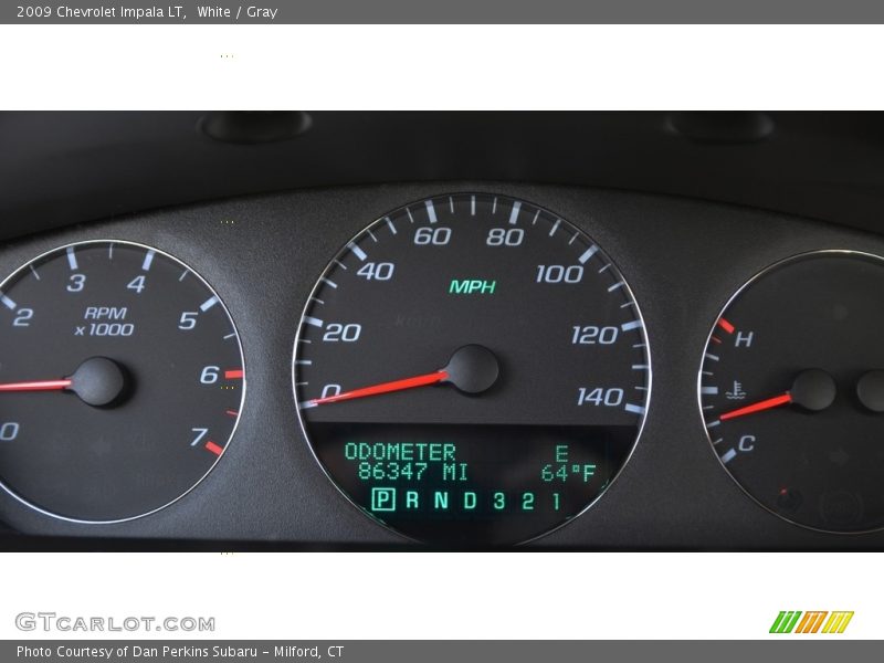 White / Gray 2009 Chevrolet Impala LT