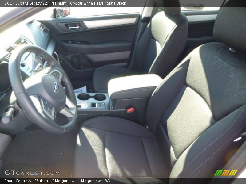 Crystal White Pearl / Slate Black 2017 Subaru Legacy 2.5i Premium
