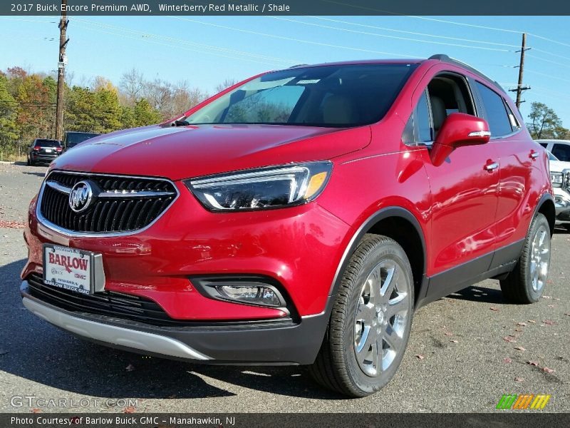 Winterberry Red Metallic / Shale 2017 Buick Encore Premium AWD