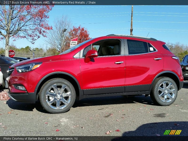 Winterberry Red Metallic / Shale 2017 Buick Encore Premium AWD