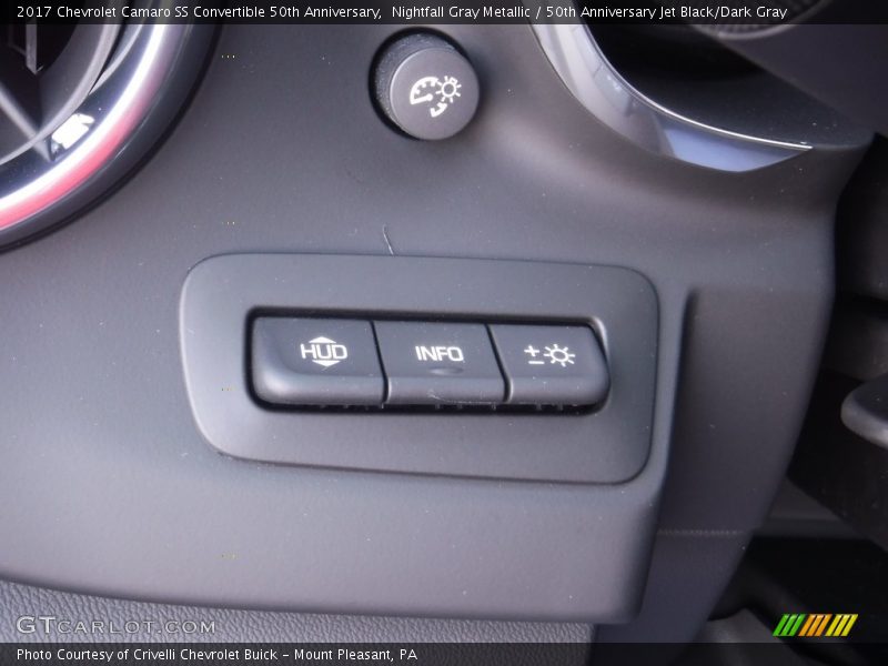 Nightfall Gray Metallic / 50th Anniversary Jet Black/Dark Gray 2017 Chevrolet Camaro SS Convertible 50th Anniversary