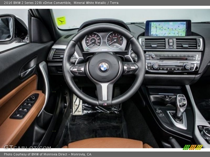Mineral White Metallic / Terra 2016 BMW 2 Series 228i xDrive Convertible