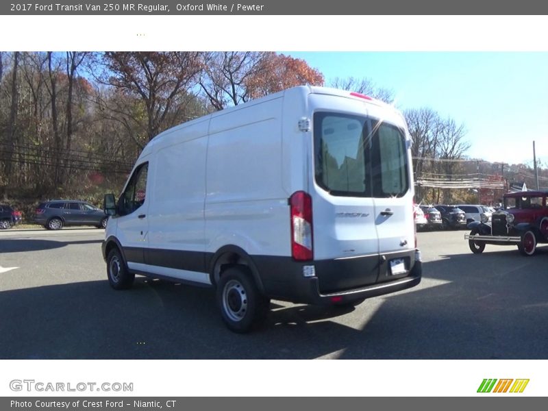Oxford White / Pewter 2017 Ford Transit Van 250 MR Regular
