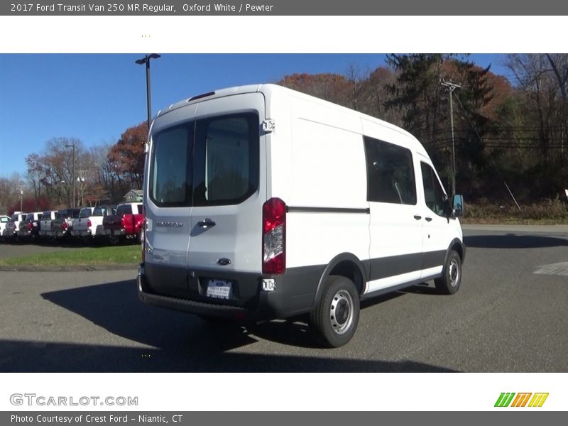 Oxford White / Pewter 2017 Ford Transit Van 250 MR Regular