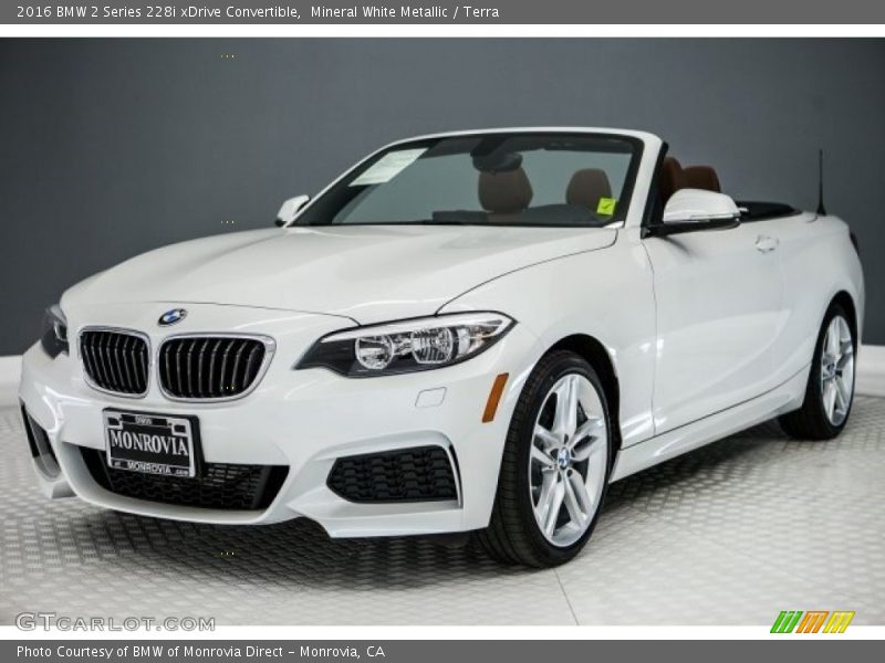 Mineral White Metallic / Terra 2016 BMW 2 Series 228i xDrive Convertible