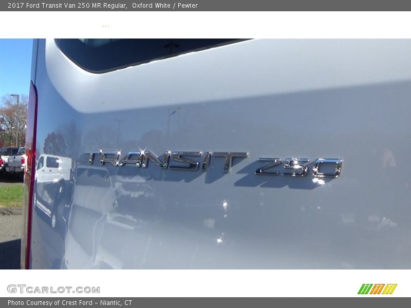 Oxford White / Pewter 2017 Ford Transit Van 250 MR Regular