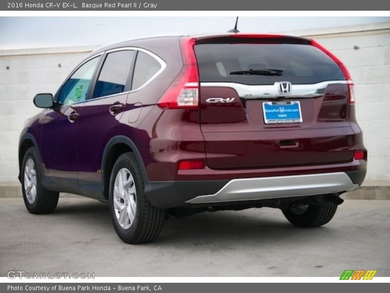 Basque Red Pearl II / Gray 2016 Honda CR-V EX-L