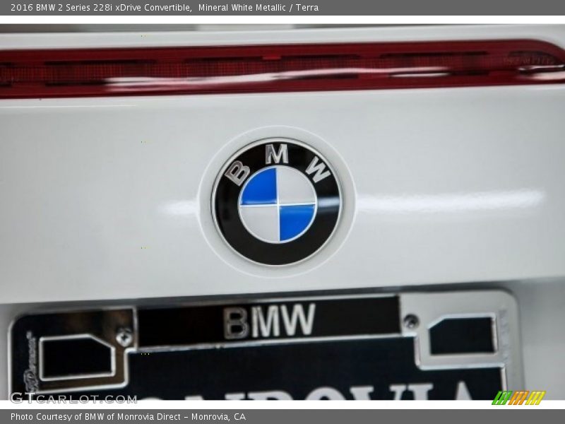 Mineral White Metallic / Terra 2016 BMW 2 Series 228i xDrive Convertible