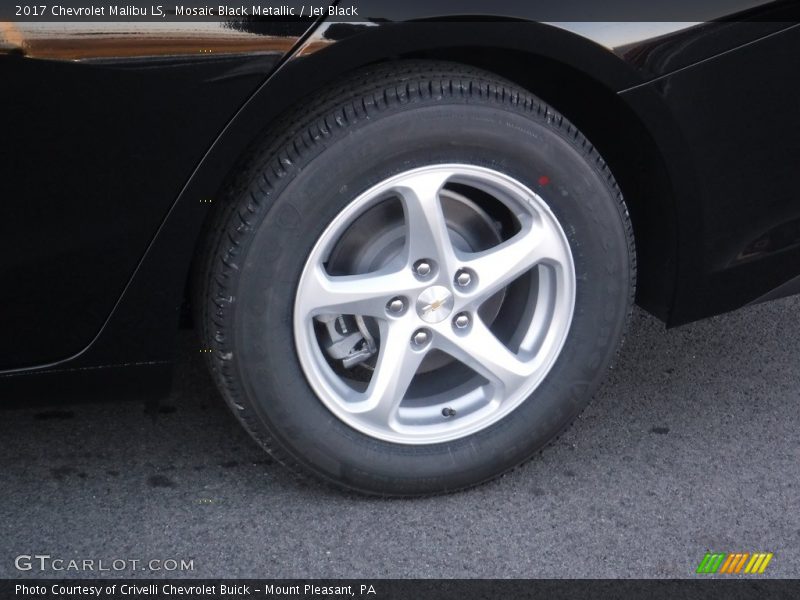 Mosaic Black Metallic / Jet Black 2017 Chevrolet Malibu LS