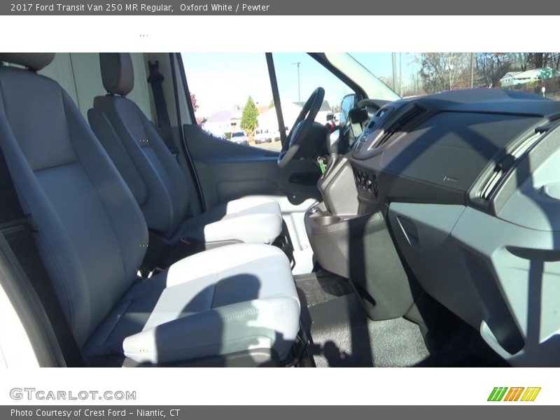 Oxford White / Pewter 2017 Ford Transit Van 250 MR Regular