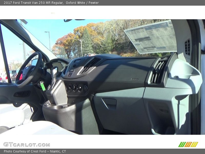 Oxford White / Pewter 2017 Ford Transit Van 250 MR Regular