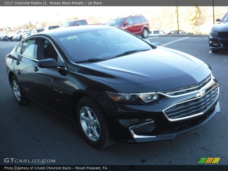 Mosaic Black Metallic / Jet Black 2017 Chevrolet Malibu LS