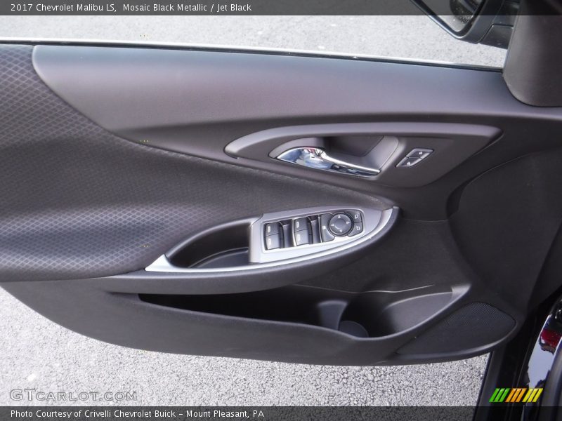 Mosaic Black Metallic / Jet Black 2017 Chevrolet Malibu LS