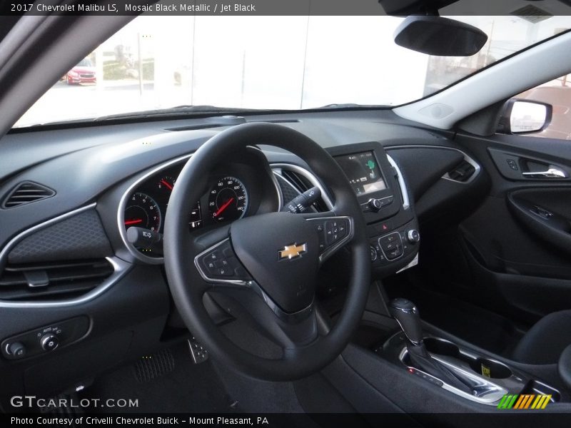 Mosaic Black Metallic / Jet Black 2017 Chevrolet Malibu LS