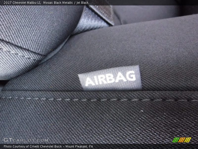 Mosaic Black Metallic / Jet Black 2017 Chevrolet Malibu LS