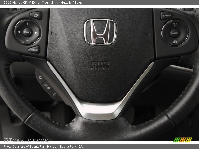 Mountain Air Metallic / Beige 2016 Honda CR-V EX-L