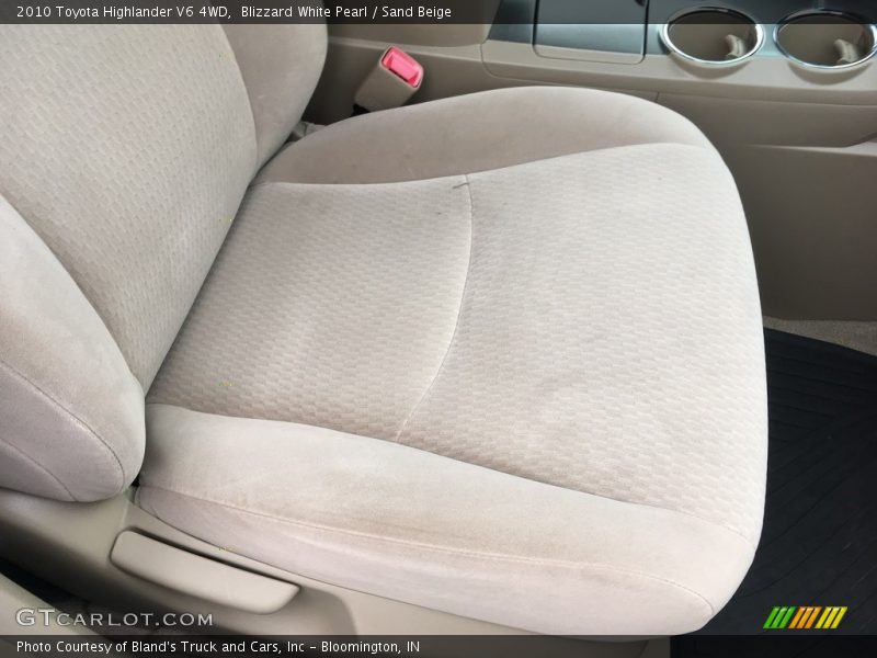 Blizzard White Pearl / Sand Beige 2010 Toyota Highlander V6 4WD