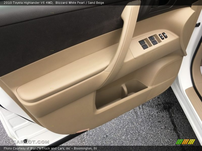 Blizzard White Pearl / Sand Beige 2010 Toyota Highlander V6 4WD
