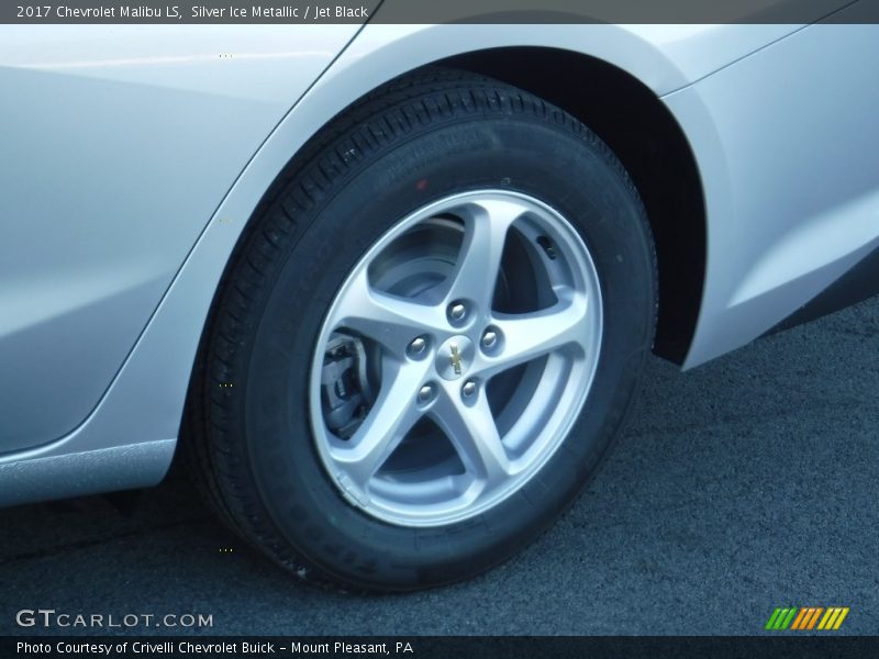 Silver Ice Metallic / Jet Black 2017 Chevrolet Malibu LS