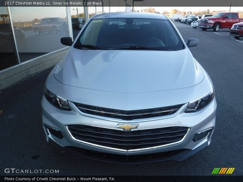 Silver Ice Metallic / Jet Black 2017 Chevrolet Malibu LS