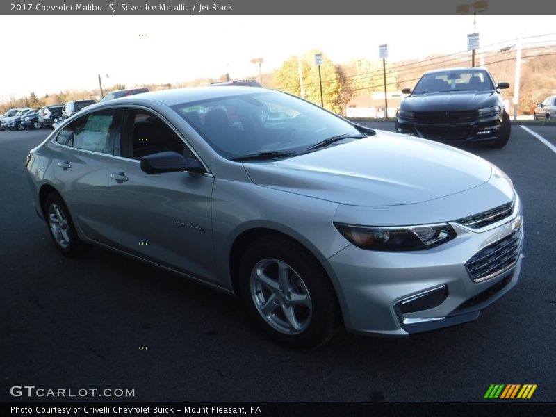 Silver Ice Metallic / Jet Black 2017 Chevrolet Malibu LS