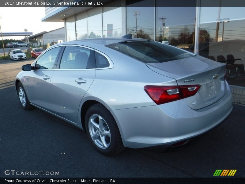 Silver Ice Metallic / Jet Black 2017 Chevrolet Malibu LS