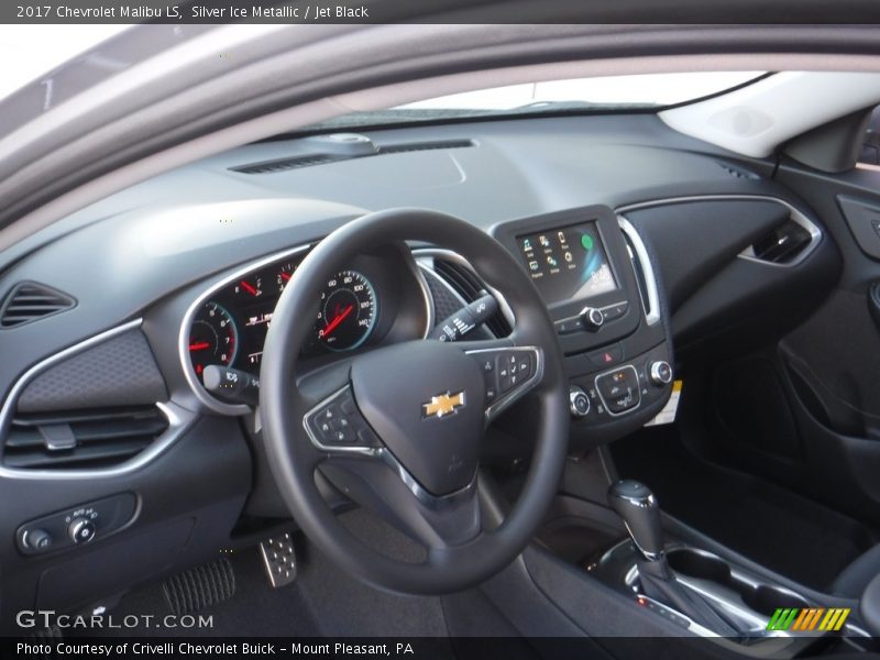 Silver Ice Metallic / Jet Black 2017 Chevrolet Malibu LS