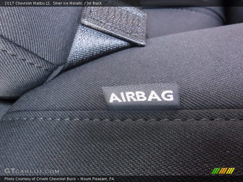 Silver Ice Metallic / Jet Black 2017 Chevrolet Malibu LS